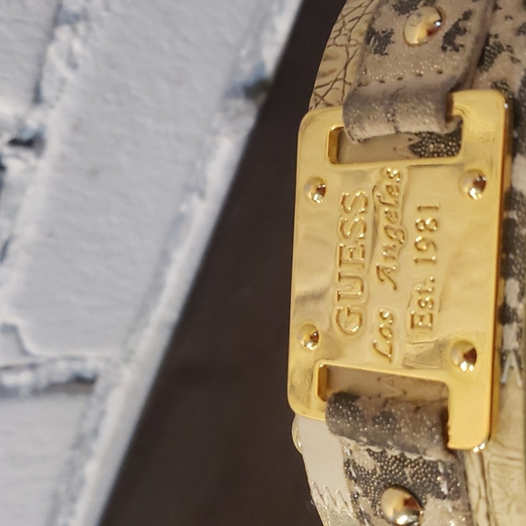 Rare GUESS gold belt with gold plates - size medium - Picture 3 of 8